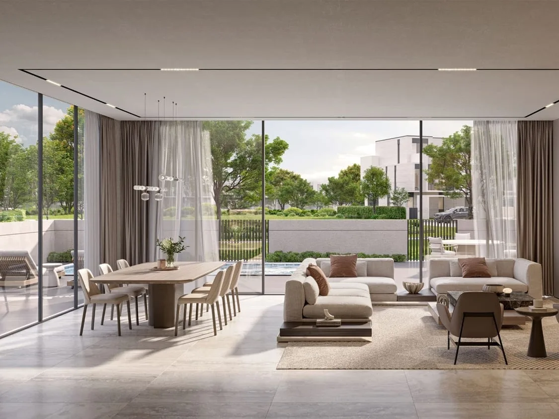 Interior render at D Villas.