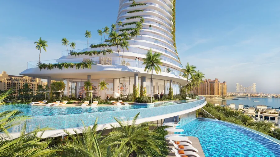 Private Sandy Beach Pool Located At The Podium Level at Como Residences.