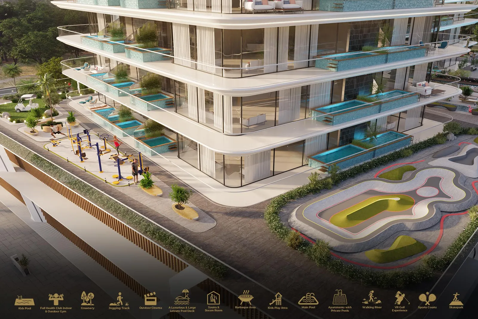 Samana Golf Views, Dubai Sports City · render 12