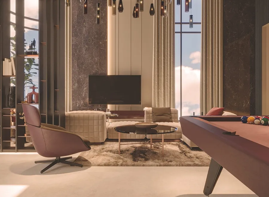 Club Room  at Luxor Tower.