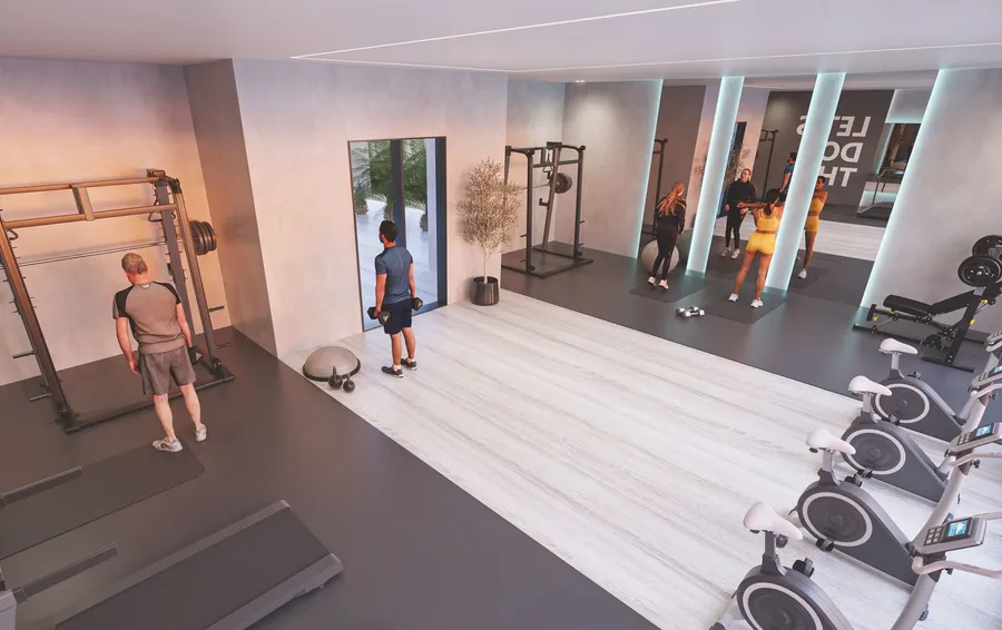 Indoor Gym at Samana California Phase 2.