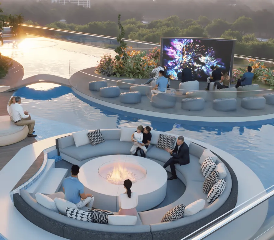 Outdoor Cinema at Samana Barari Views.