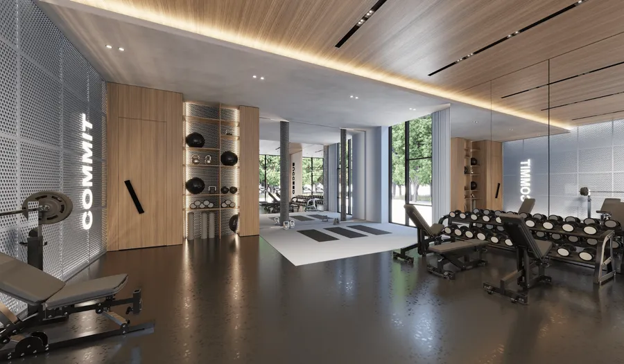 Gym at Samana Barari Views.