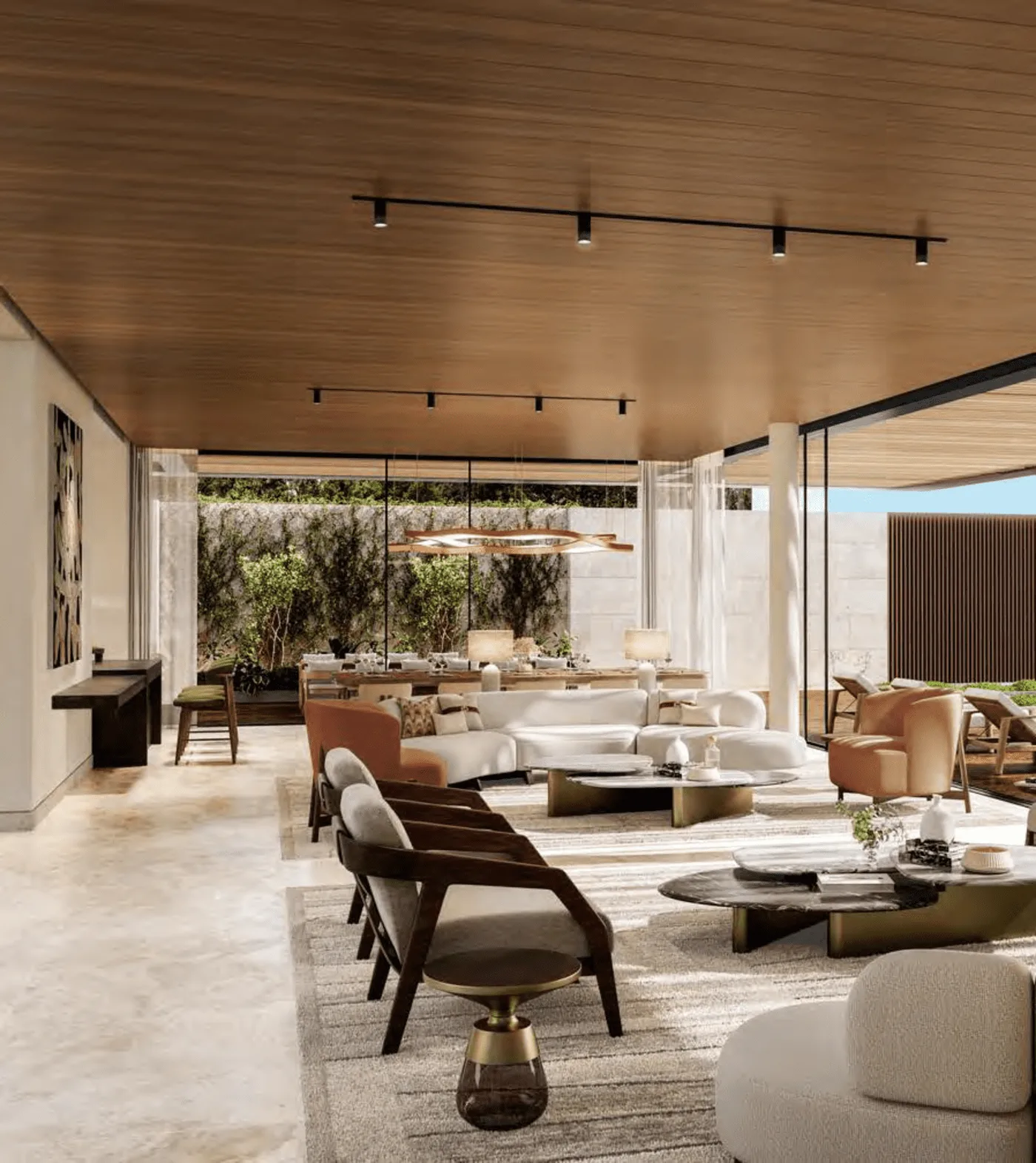 Interior render at Amara .