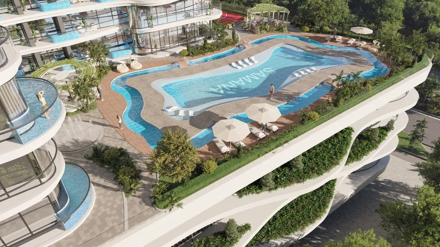 Outdoor Pool And Jacuzzi at Samana Barari Views 2.