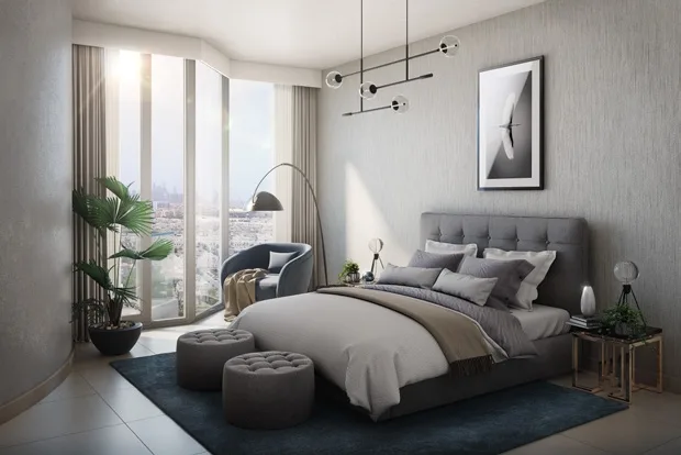 Interior render at Azizi Neila.