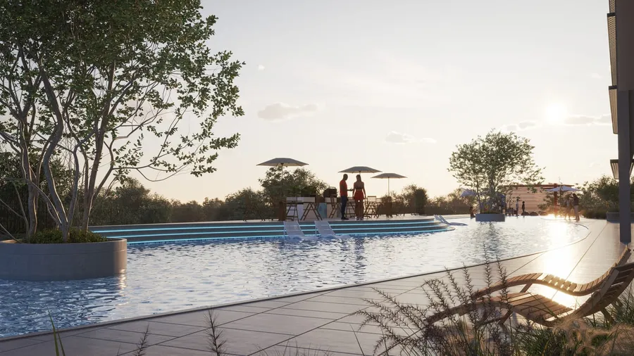 Swimming Pool at Samana Barari Lagoons.