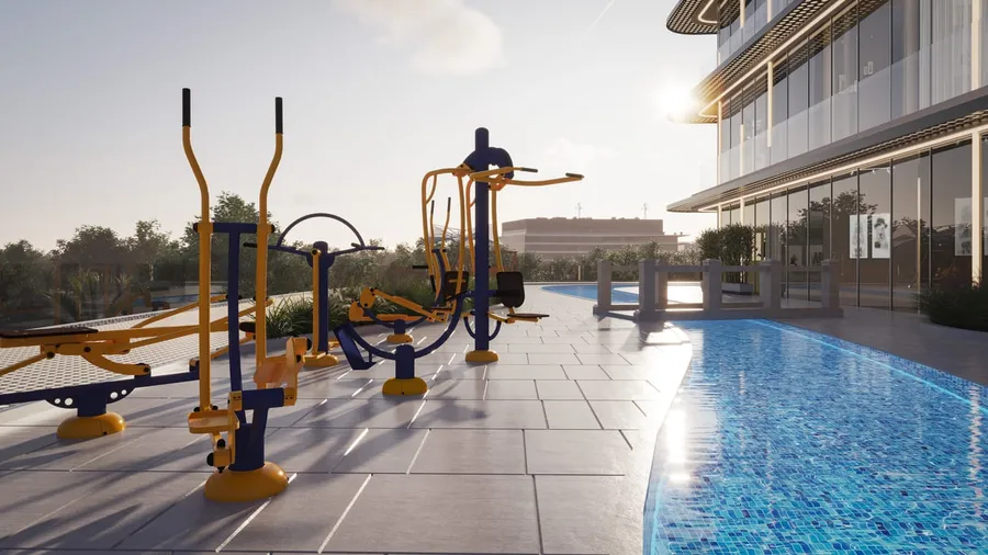 Outdoor Gym at Samana Barari Lagoons.