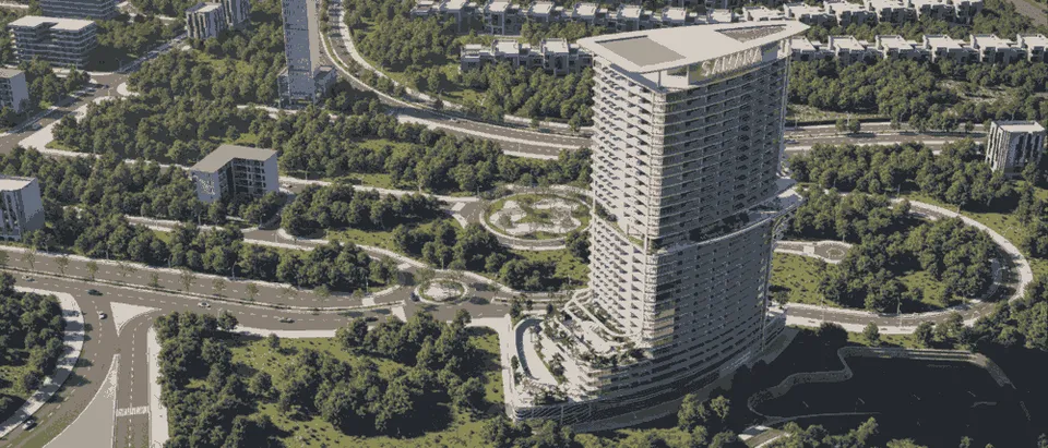 Samana Barari Heights, Majan · render 1