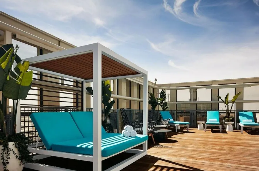 Cabana Seating Area at Samana Barari Heights.