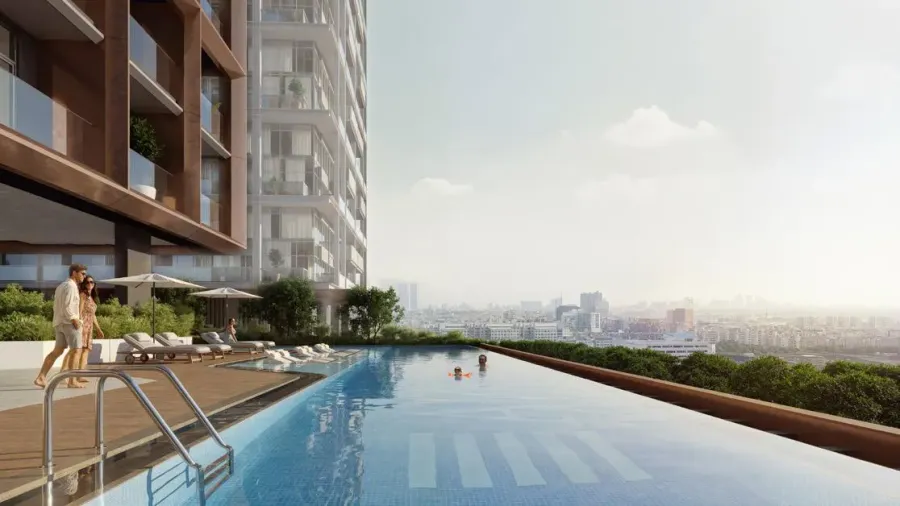 Swimming Pools for Adults and Kids at Azizi Farishta II.