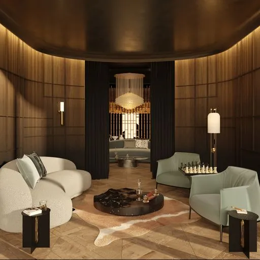 Cigar Room at The Ritz-Carlton Residences.