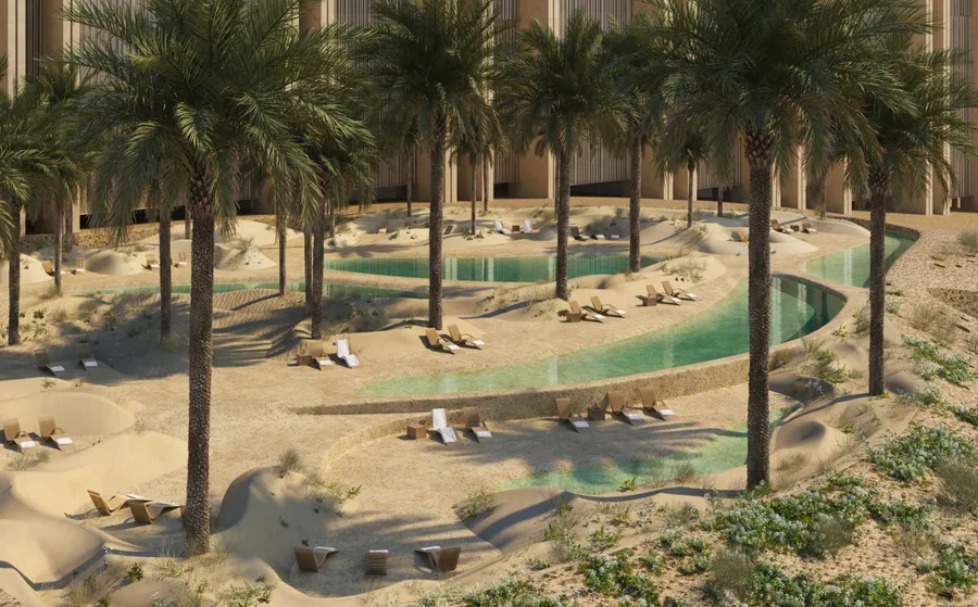 Dune Swimming Pool at Muraba Veil.