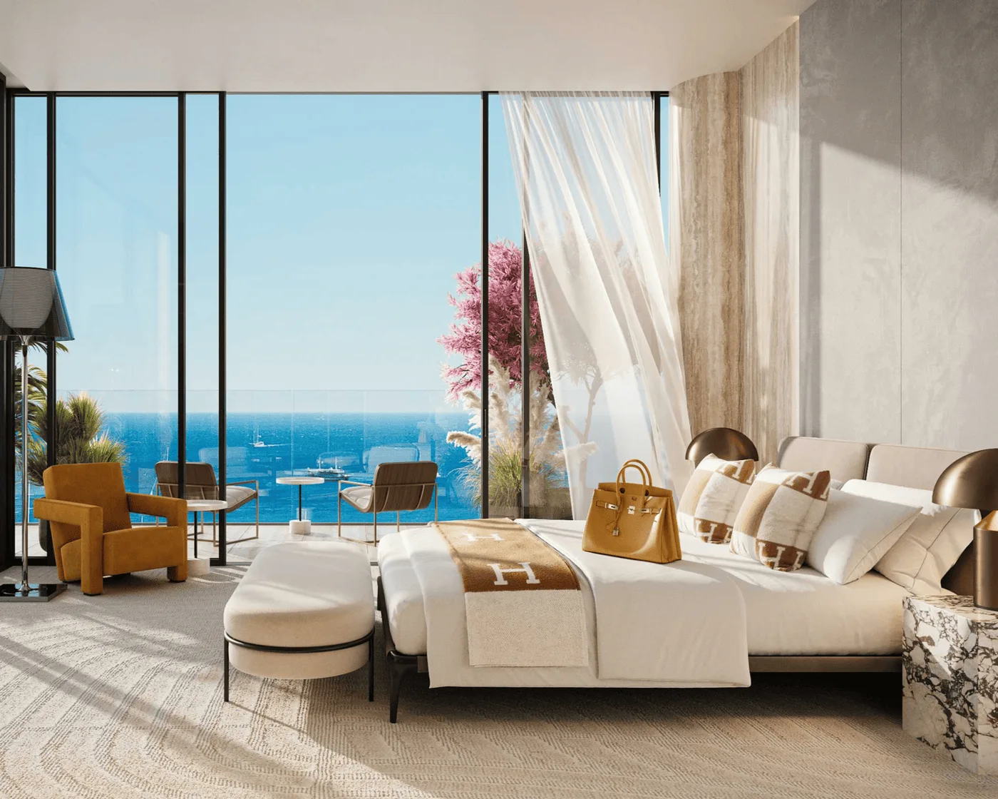 Interior render at Villa Del Divos.