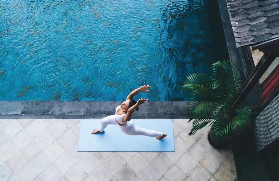 Yoga And Aerobics Deck at Hatimi Residences.