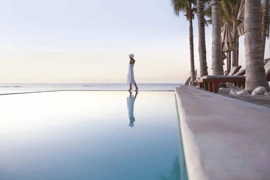 Infinity Swimming Pool at Hatimi Residences.