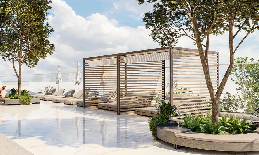 Outdoor Terrace at Iluka Residences.