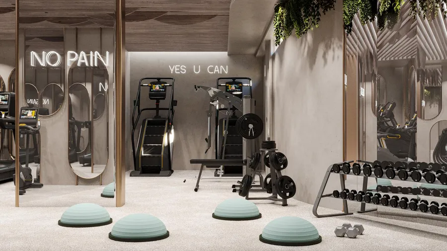 Fitness Studio at Iluka Residences.