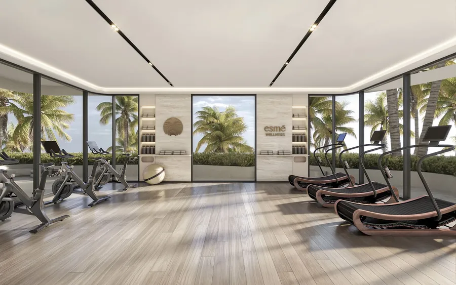 Indoor Gym & Fitness Studio at Esme Beach Residences.