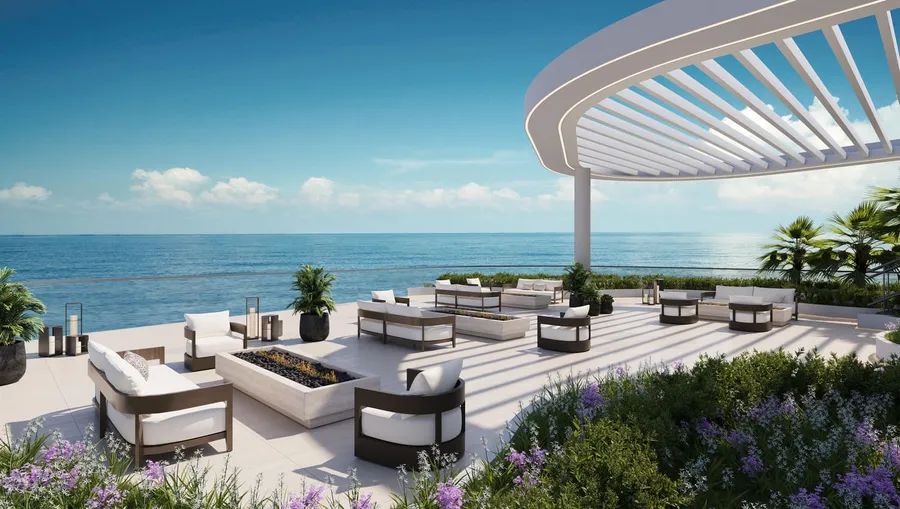 Rooftop Resident Lounge at Esme Beach Residences.