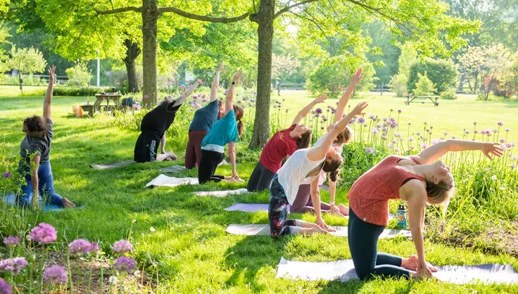 Outdoor Zen Garden & Yoga & Pilates Zones at LIV Maritime.
