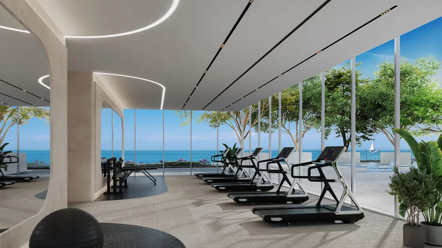 Gym at LIV Maritime.