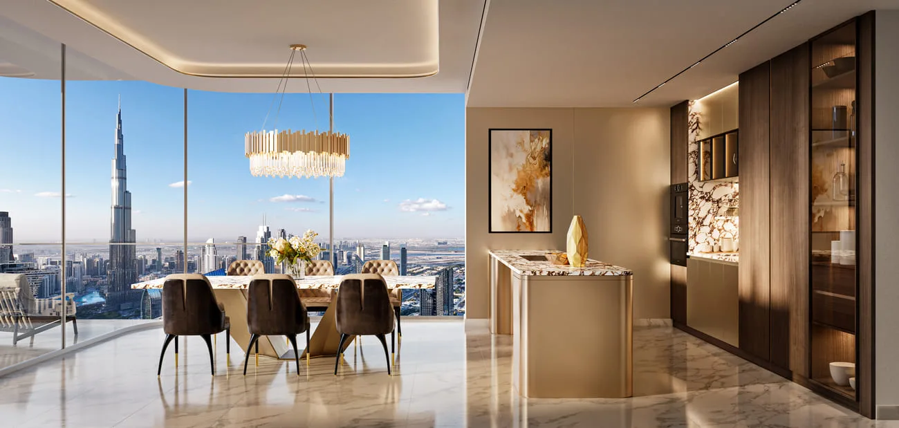 Interior render at Trump International Hotel and Tower.