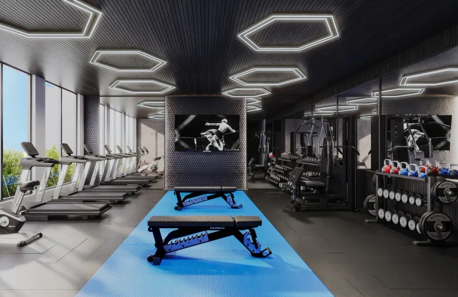 Panoramic Gym at Pristine By Zoya.