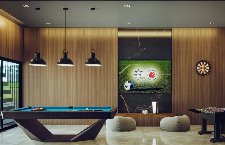 Sports Room at Pristine By Zoya.