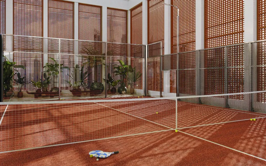 Padel Court at Elire Managed by LUX.