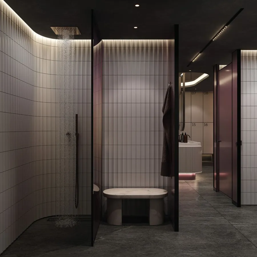 Sauna & Steam Room at Gharbi 1 Residences.