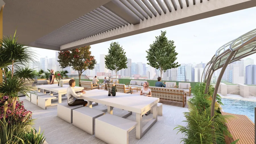 Bbq Area at Gharbi 1 Residences.
