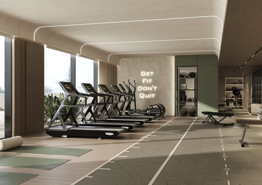 Gym at Gharbi 1 Residences.
