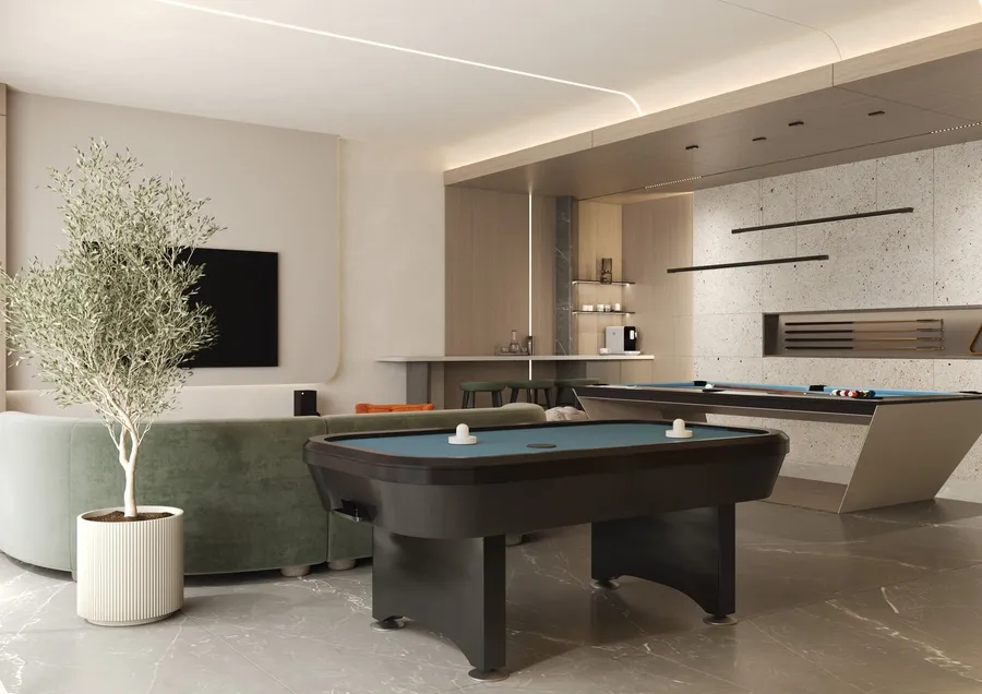 Gaming Room at Gharbi 1 Residences.