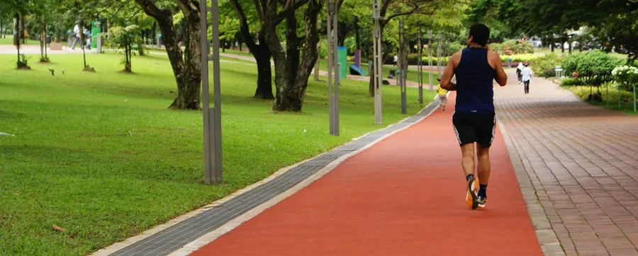 Jogging Track at Evora Residences.