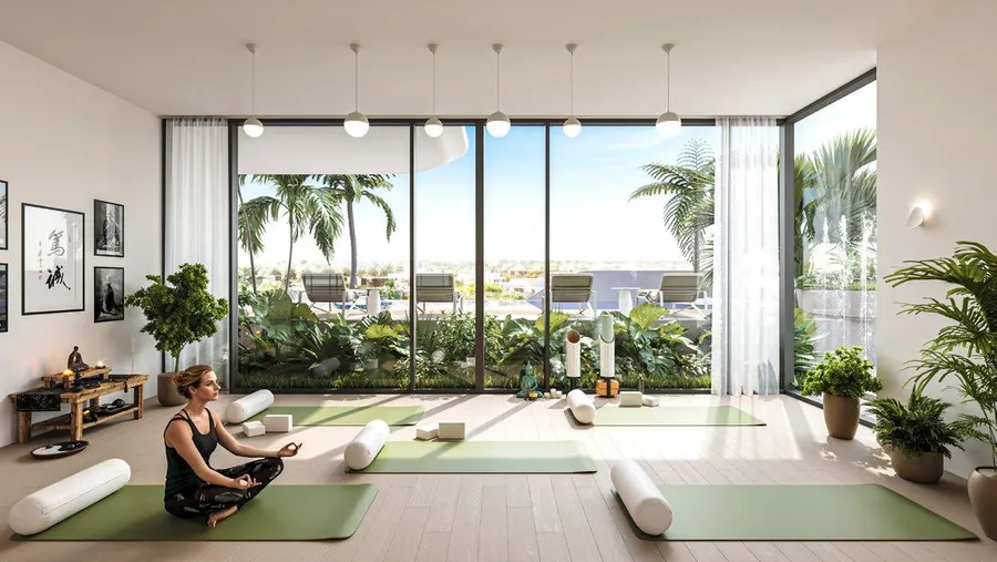 Yoga Room at Evora Residences.