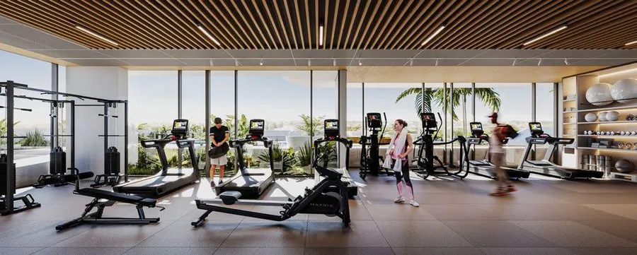 Equipped Gym at Evora Residences.