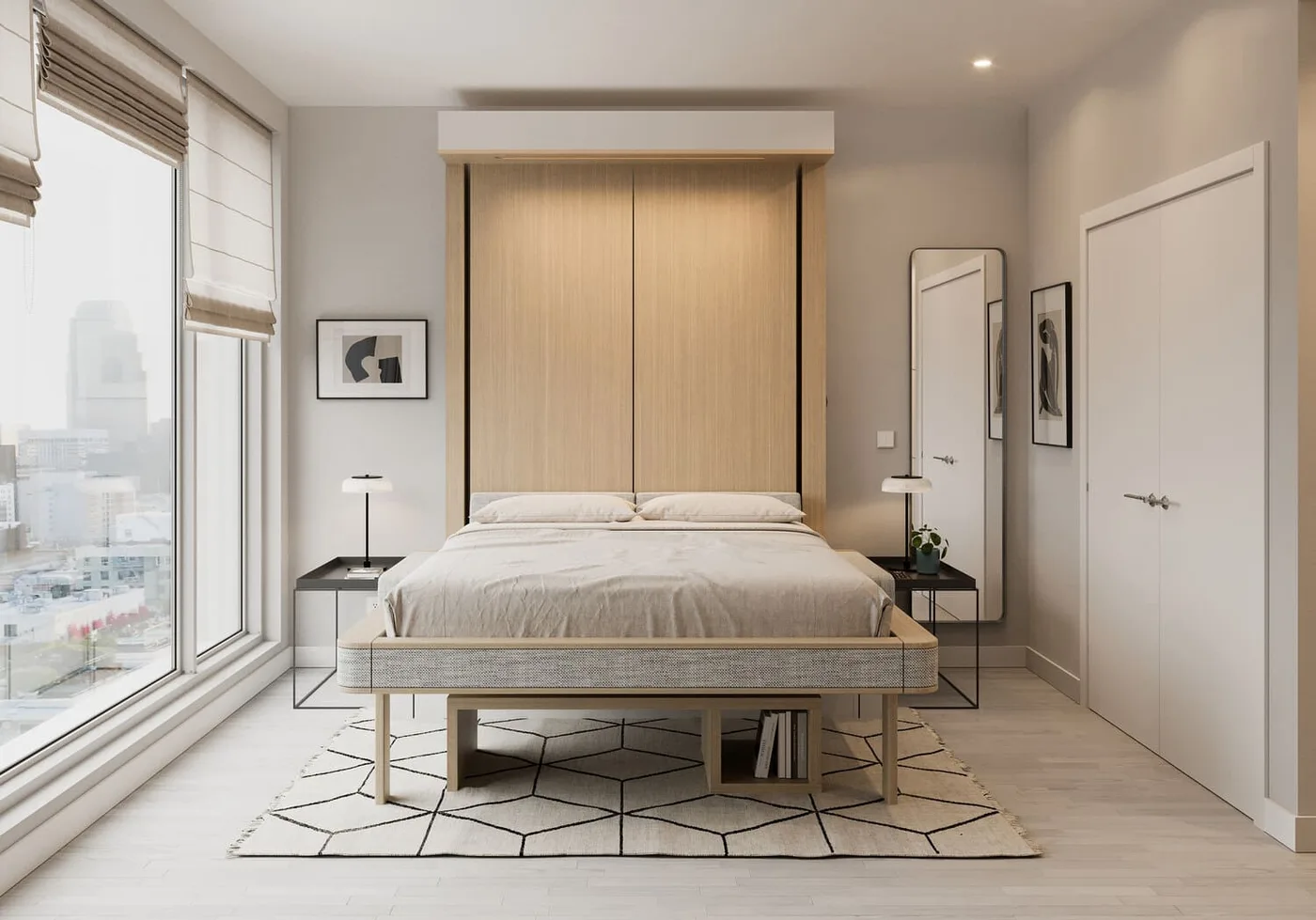 Interior render at Rove Home Marasi Drive.