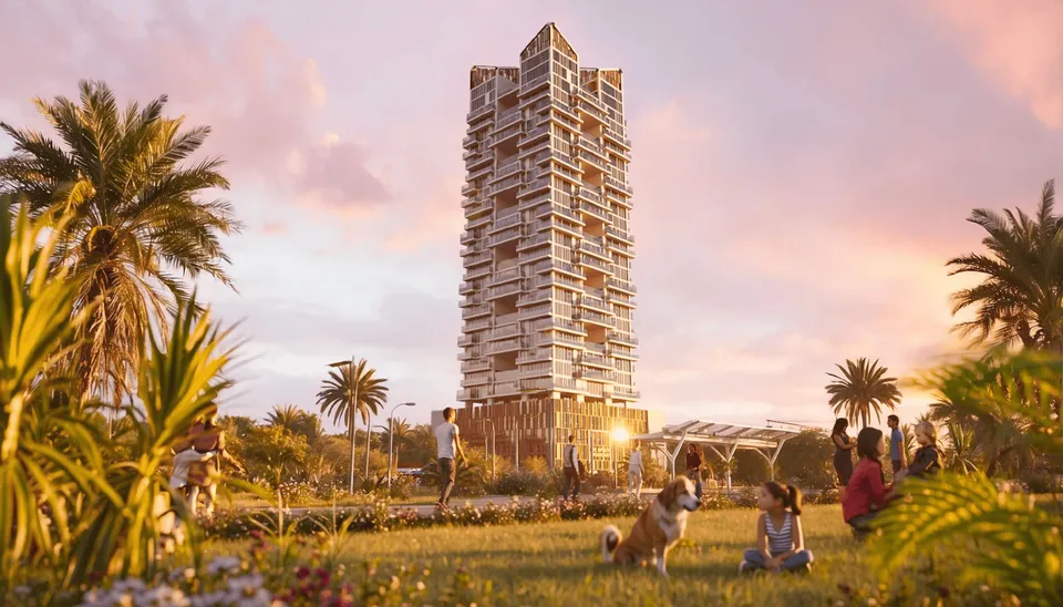 Gharbi 2 Residences, Jumeirah Village Circle (JVC) · render 1