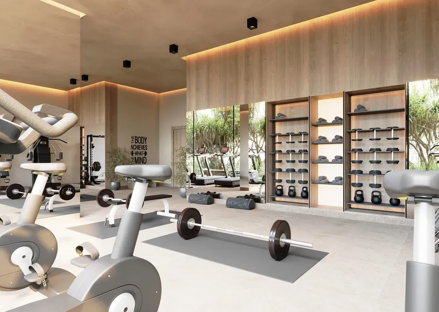 Gymnasium at Symbolic Zen Residences.