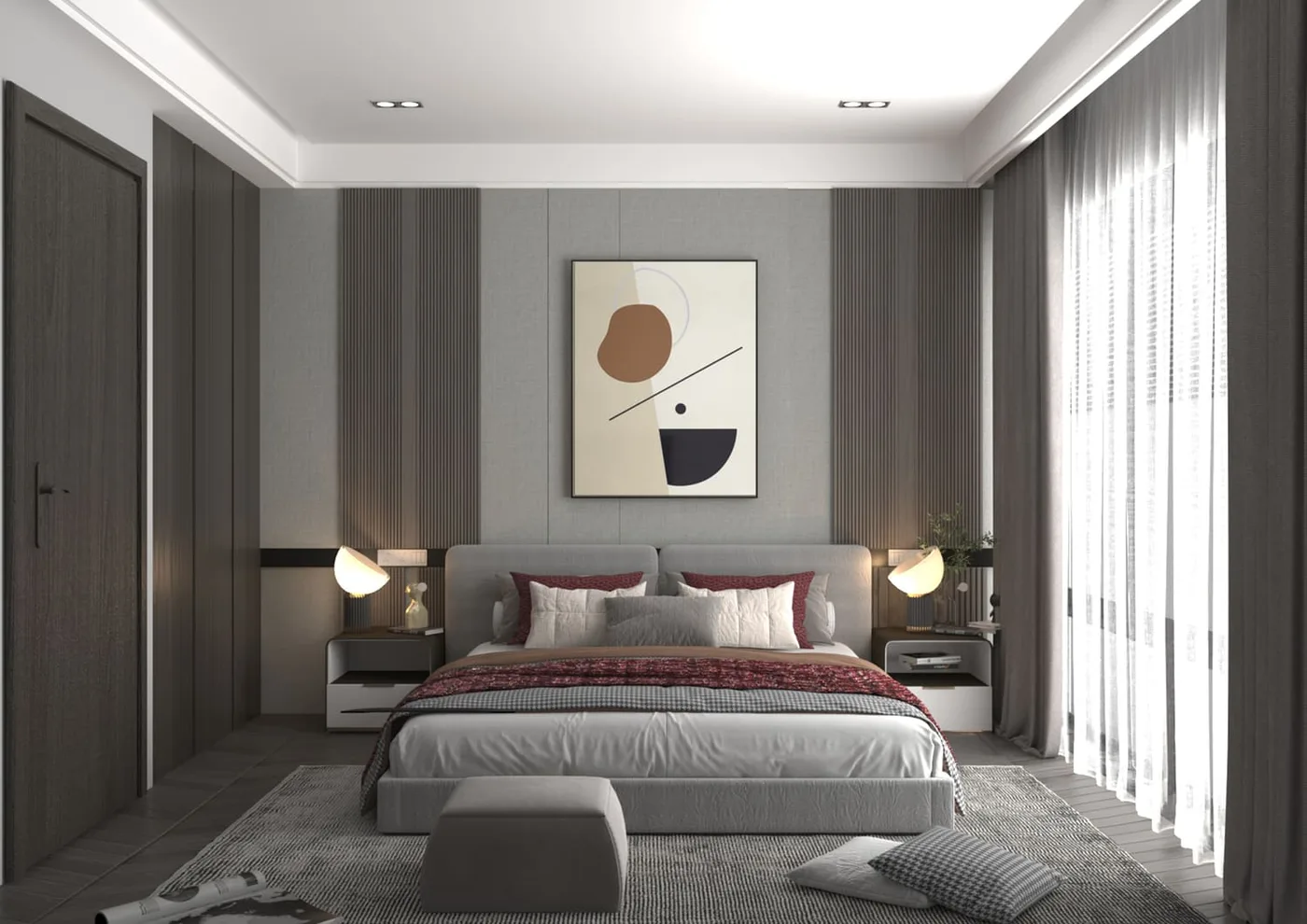 Interior render at Symbolic Zen Residences.