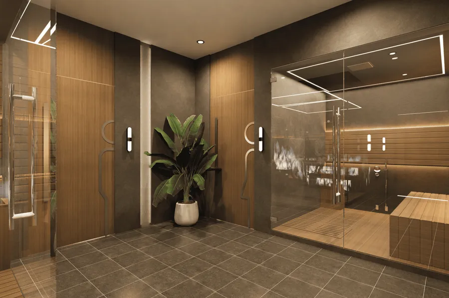 Sauna & Steam Area at Astra South.