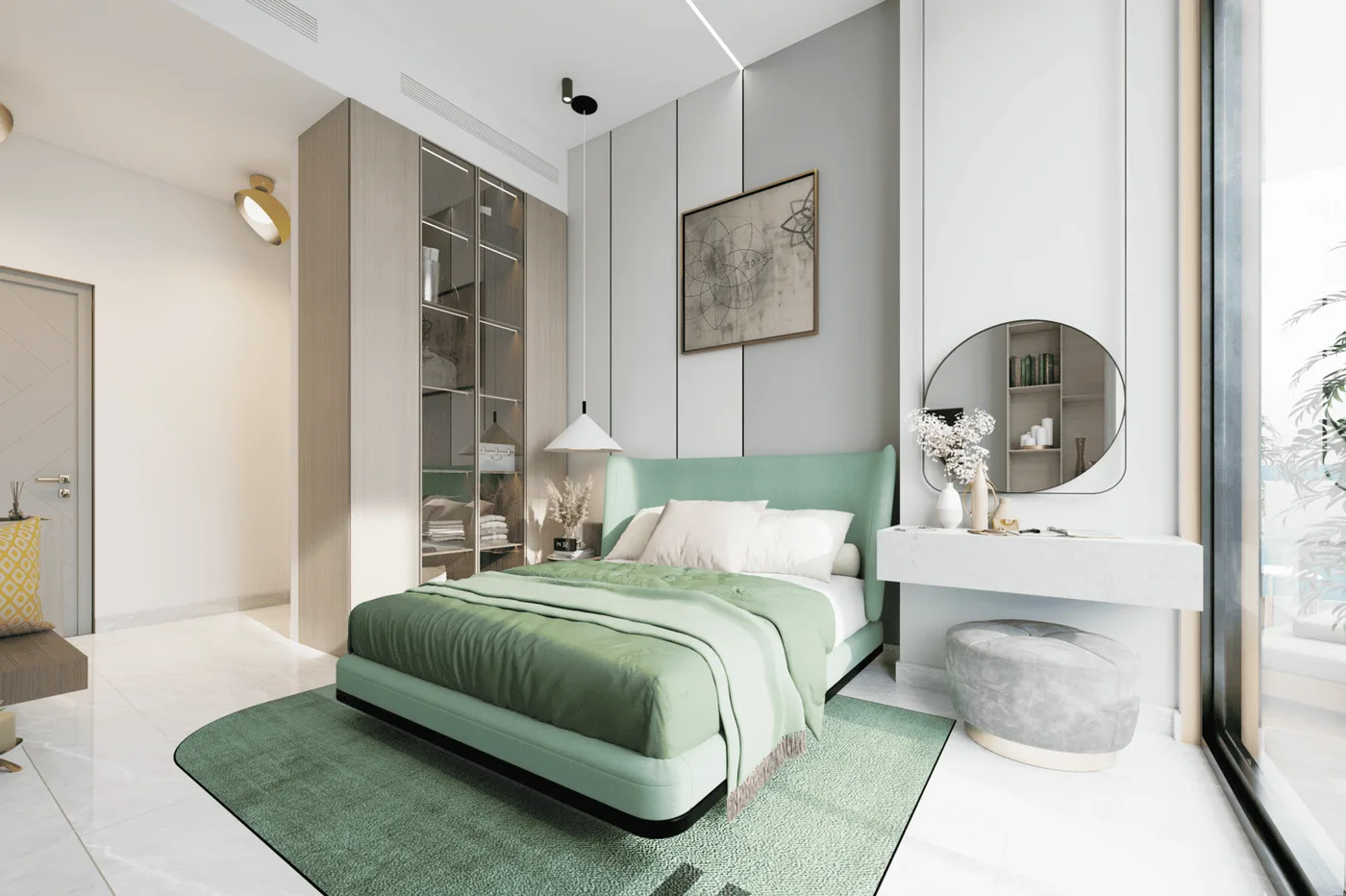 Interior render at Astra South.