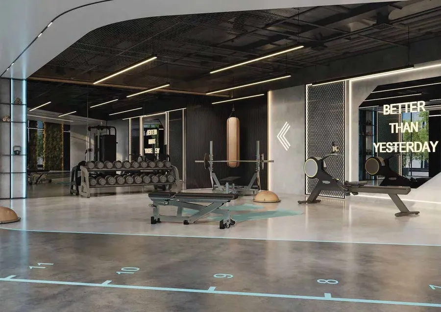 Indoor Gym at Reef 1000.