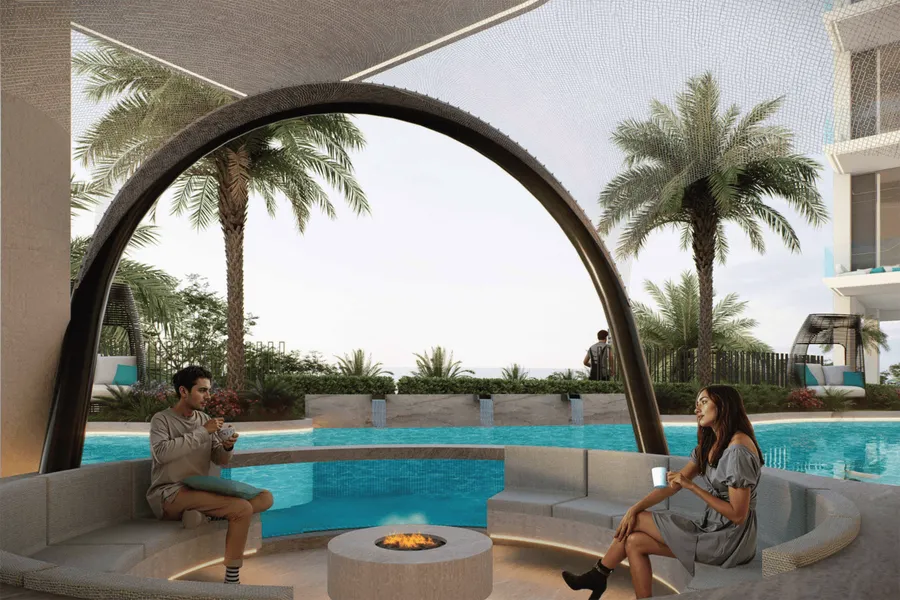 Sunken Seating Area at Reef 1000.