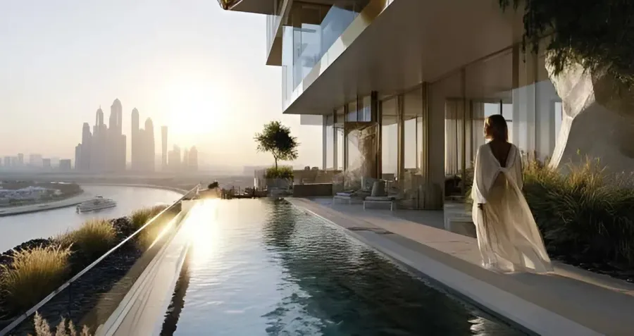 Landscaped Deck & Pool at Coralis Residences.