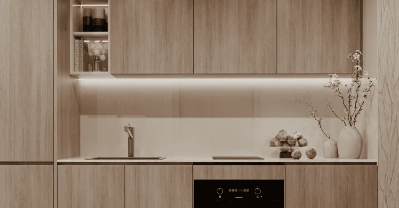 Interior render at Q Gardens Aliya.