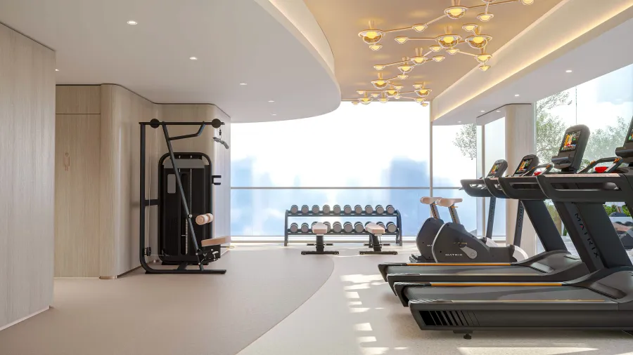 Outdoor & Indoor Gym at Cybele by Wadan.