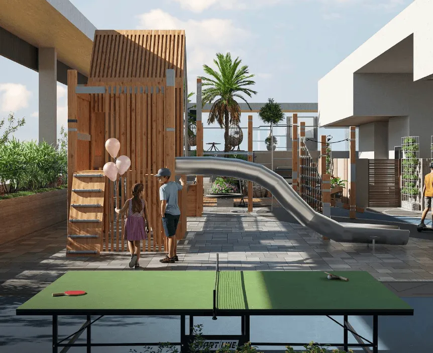 Table Tennis & Kids Play Area at Celeste Heights.