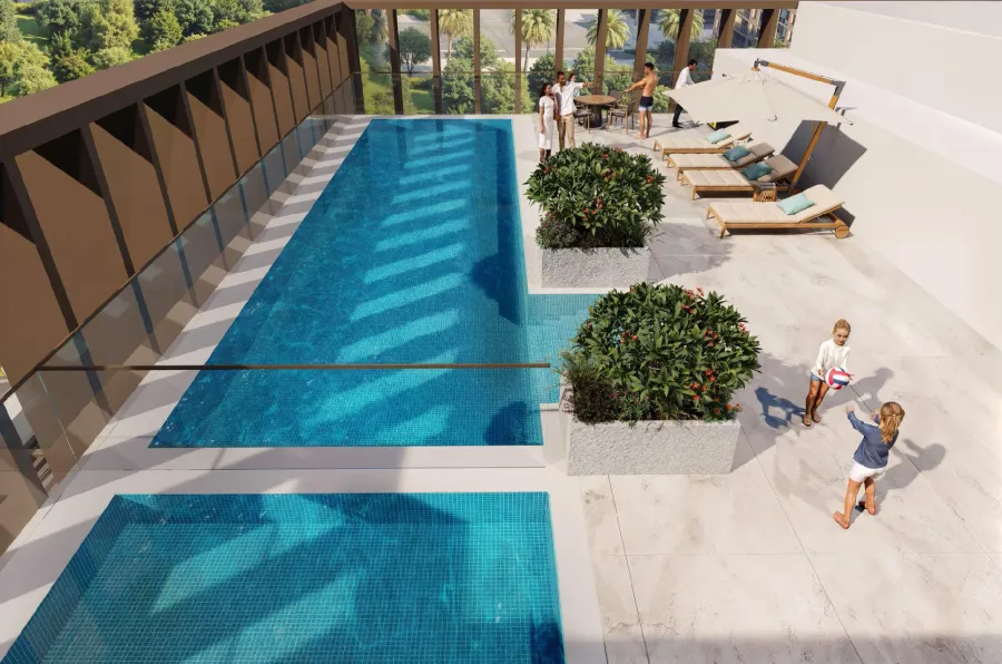 Swimming Pool at Rabdan Square.
